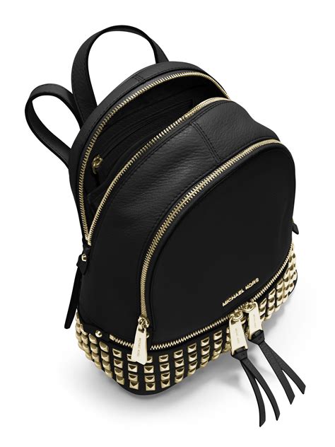 michael kors rhea mini backpack black